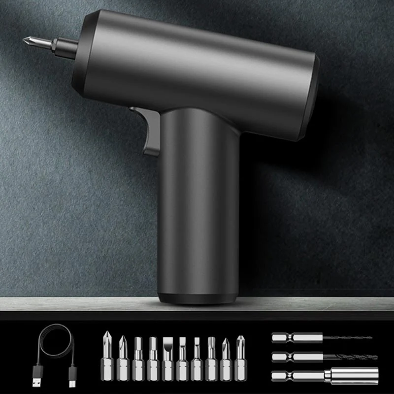 Wisecraft™ Large Modern Design Torque Electric Screwdriver Kit with LED Backlight