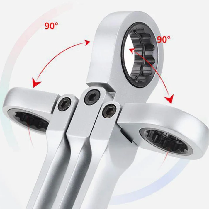 Wisecraft™ Adjustable-head Ratchet Wrench