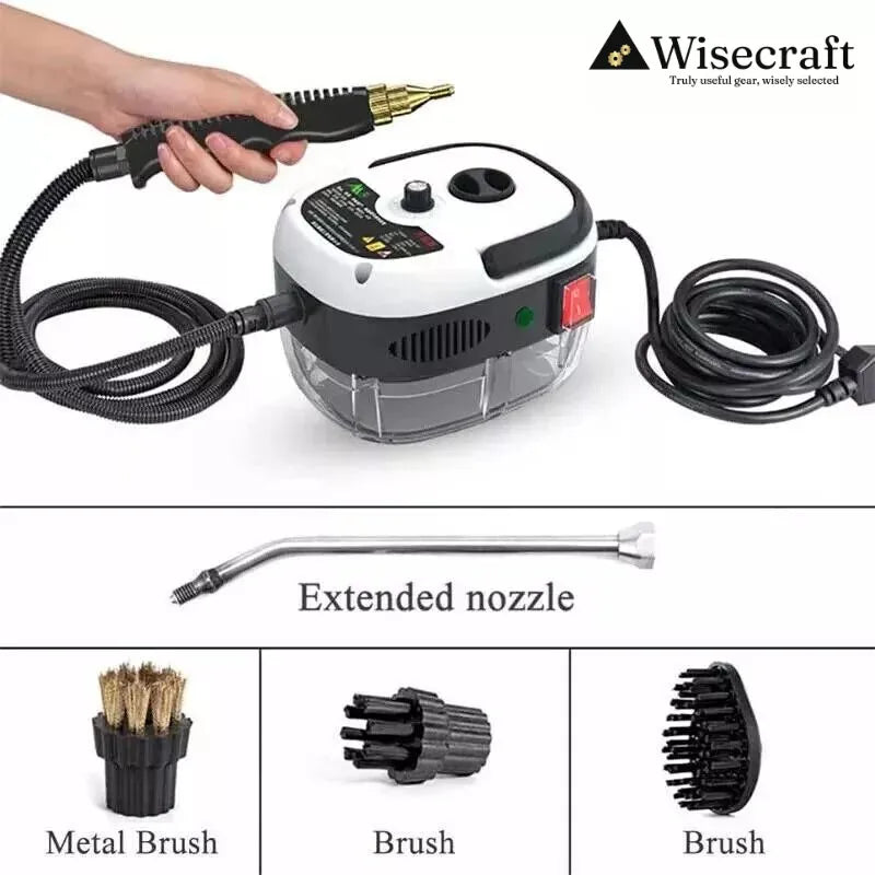 Wisecraft™ Compact High-Temperature & Pressure SteamJet Cleaner.