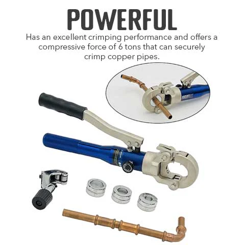 Wisecraft™ Hydraulic Copper Pipe Crimper Tool