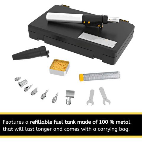 Wisecraft™ Cordless Butane Soldering Iron Kit