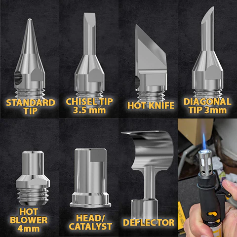 Wisecraft™ Cordless Butane Soldering Iron Kit