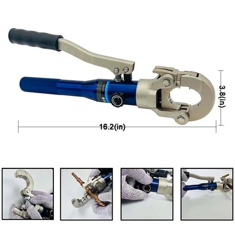 Wisecraft™ Hydraulic Copper Pipe Crimper Tool